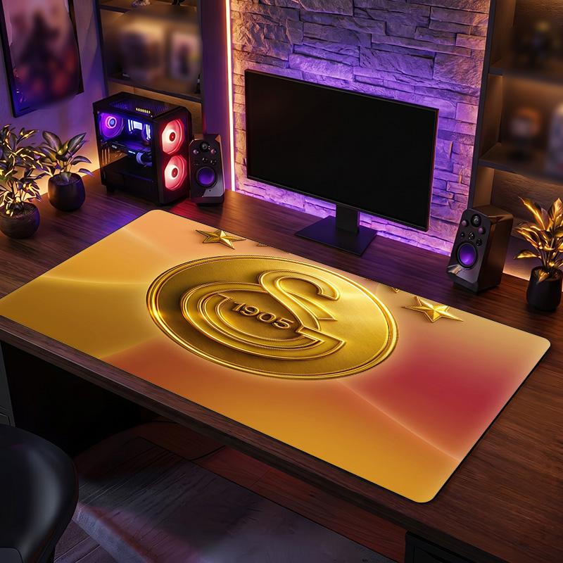 Tappetino per Mouse con Motivo a Tema Galatasaray FC, Tappetino da Scrivania XXL per Gaming con Logo Calcistico, Tappetino Antiscivolo per Mouse del Computer