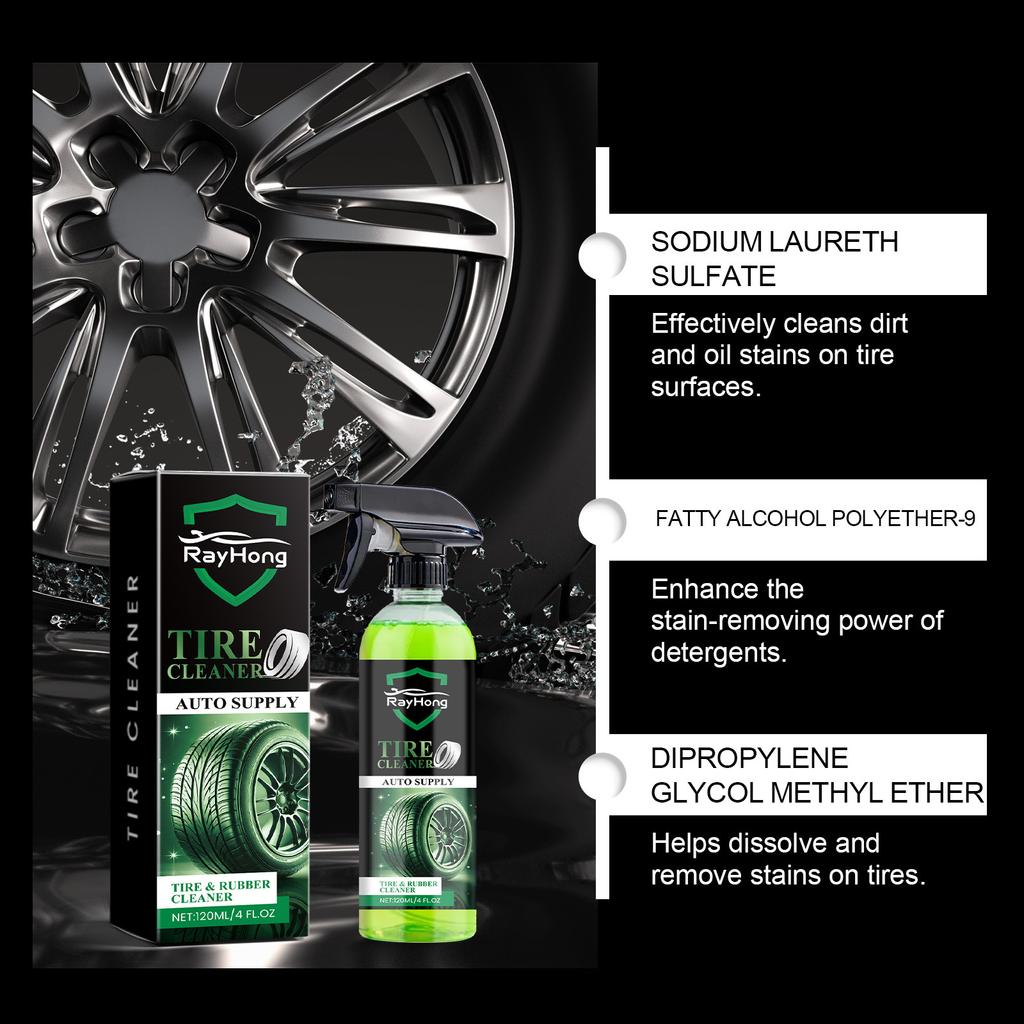 Rayhong Wheel Cleaner Wheel Wheel Stain Removal Anti-Aging Refurbishment Maintenance Daily Care Cleaner