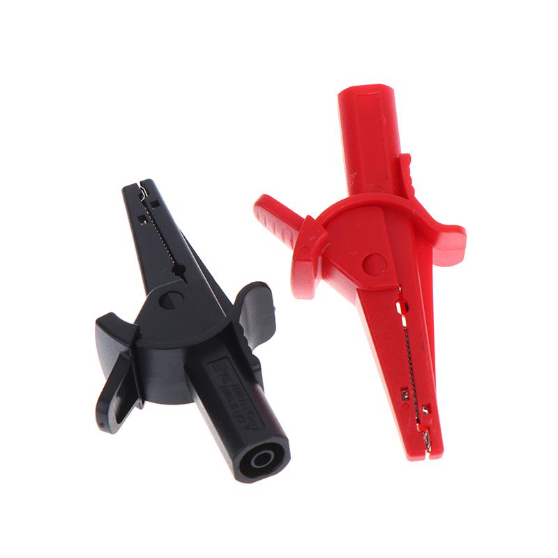 Universal Multimeter Alligator Clips 2Pcs 1000V 10A Fully Insulated Safety Test Clips for Electrical Component Testing