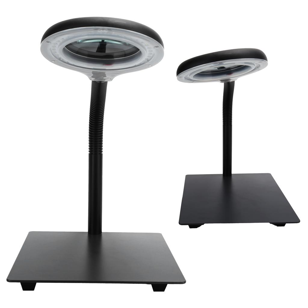 40LED Desk Magnifier Light Metal Base 15X Flexible Magnifying Lamp for Engraving ReadingUS Plug