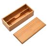 fieldlabo Bamboo Chopstick Holder/Cutlery Case with Lid, Commercial Use (Set of 1)
