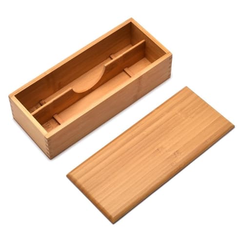 fieldlabo Bamboo Chopstick Holder/Cutlery Case with Lid, Commercial Use (Set of 1)