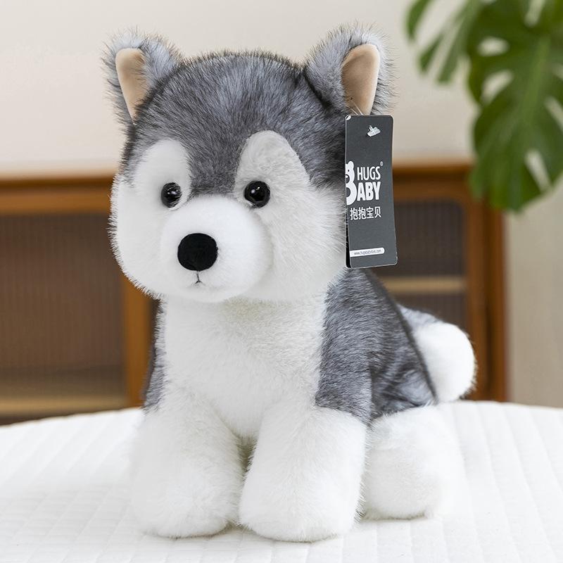 Cute Simulated Dog Plush Toy Children's West Highland Doll Cute Pet Husky Home Decoration