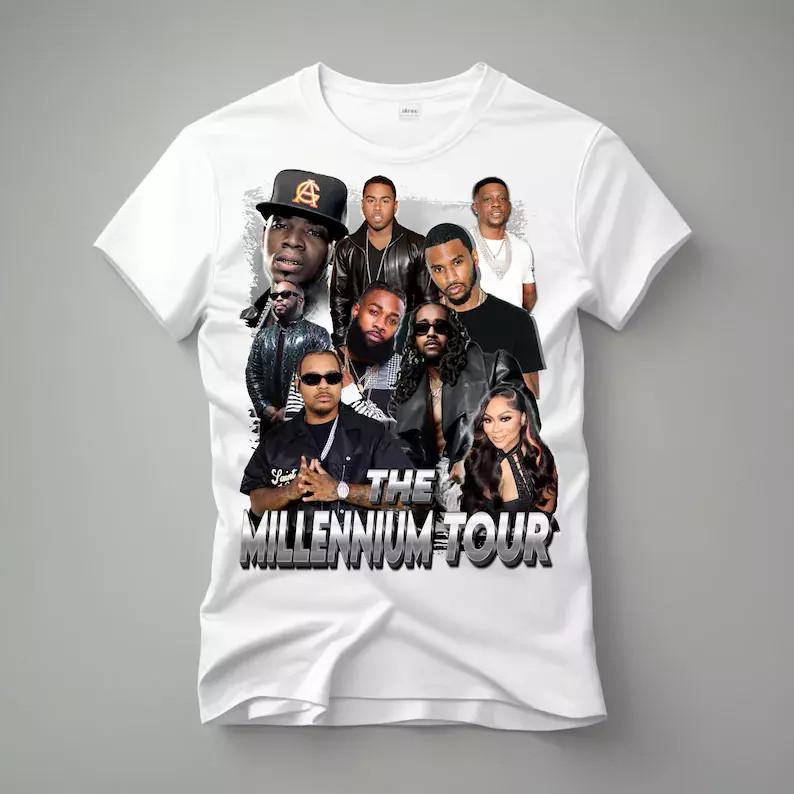 THE Millennium Tour WHITE T Shirt Full Size S-5XL