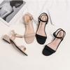 Summer women's Sandals 2025 New Fashion Open toed Shoes Black sexy Roman Ladies shoes Casual hollow toe sandals Zapatos Mujer