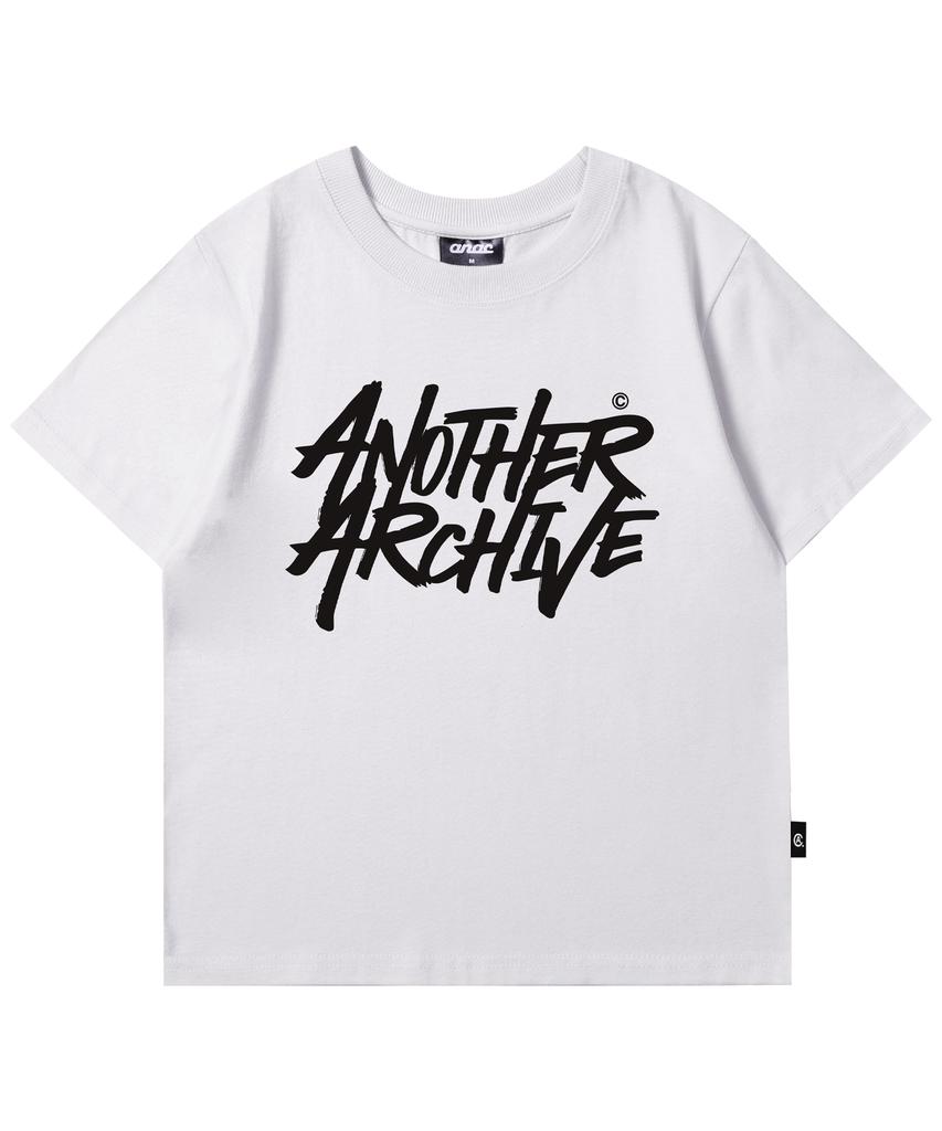 ANOTHER ARCHIVE Women'S Slim St Graffiti Short Sleeve T-Shirt_Vintage Navy