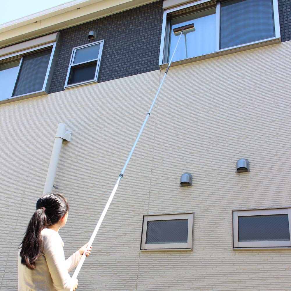 Azuma Kogyo Aluminum Telescopic Handle Set Telescopic Handle 1 Handle Only Lightweight and Aluminum Handle Up To Can Reach Up To the Second Floor