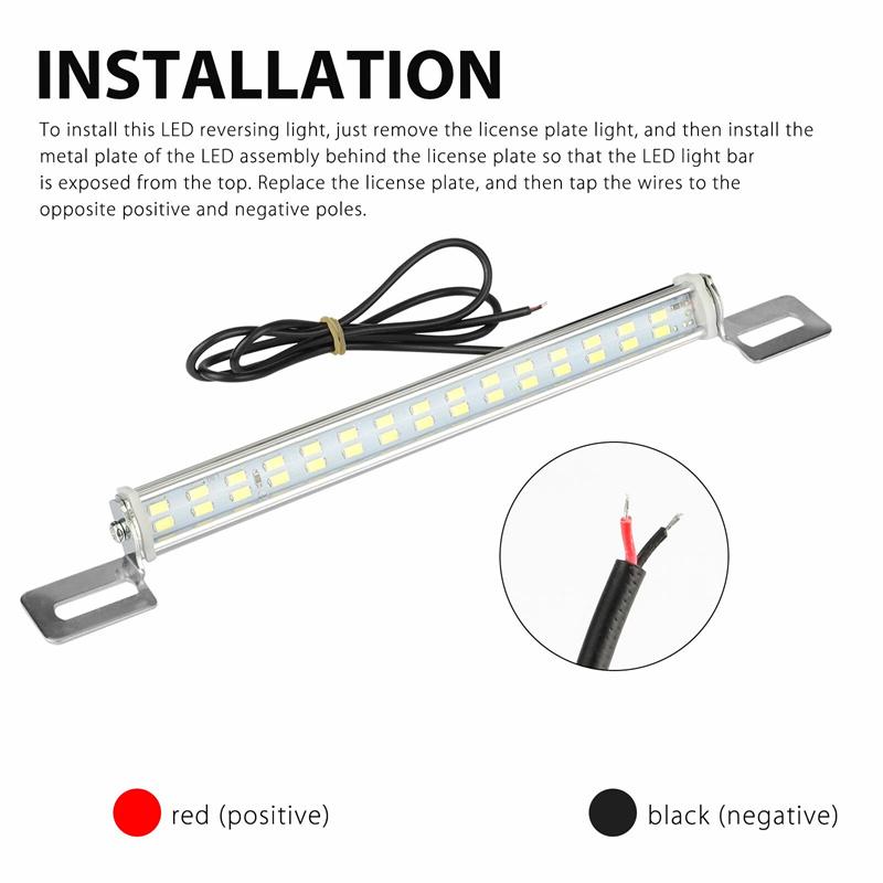 Lampada Coda Freno Auto a 30 LED Luce di Retromarcia Barra Luce Targa Posteriore Smd 5730 Adatta per Luci di Parcheggio e Indicatori di Direzione Posteriori