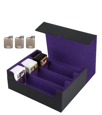 Kortfodral Handelskortsfodral Kortförvaringslåda Kortfodral Handelskortsförvaring Avdelare med kortstoppare för Pokeka MTG och olika kort 1800+