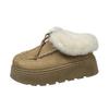 Large Size Mao Mao Shoes Women's Autumn New Snow Boots 2025 Winter Warm Round Head Thick Sole One Pedal Lazy Cotton Shoes