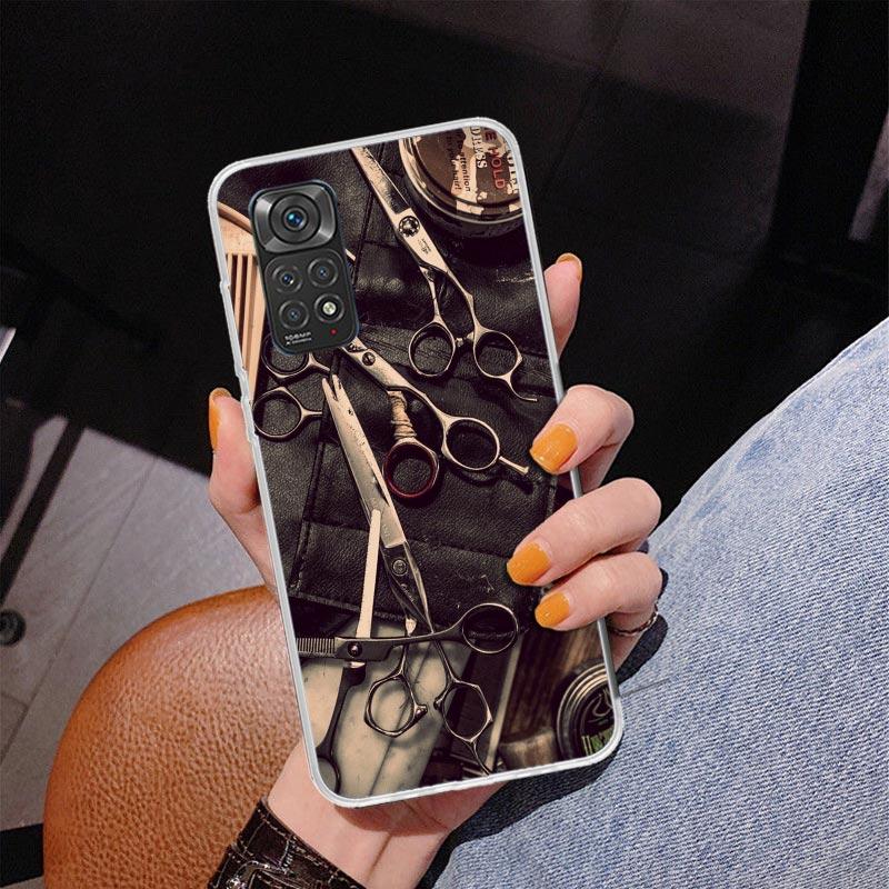 Hair Stylist Scissors Brush Phone Case For Xiaomi Redmi Note 15 14 13 12S 12 11 Pro Plus 14S 11S 11E 10 10S 11T 5G Personalized