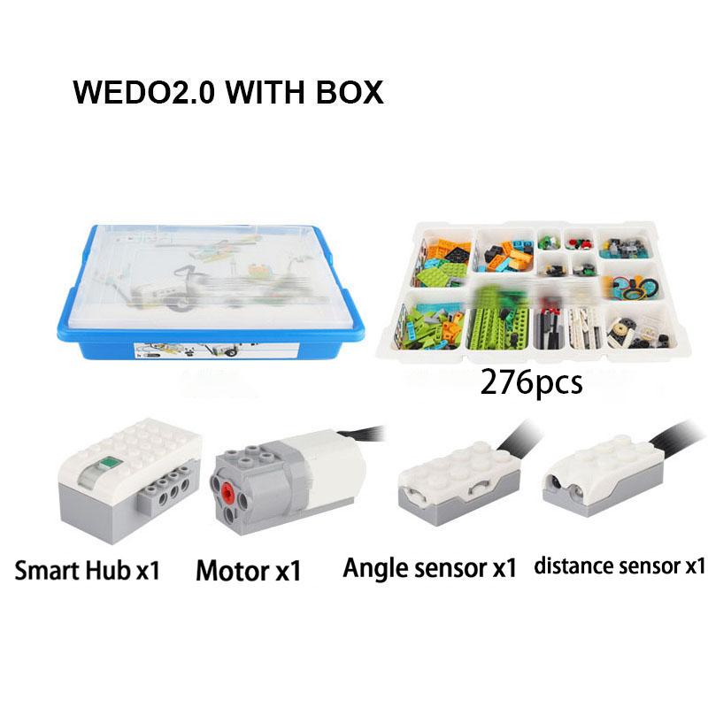 WeDo 2.0 Educational Functions DIY Parts Compatible 45300 WeDo 2.0 Core Set Building Blocks DIY Toys Christmas