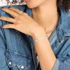 Metall Titanstahl Armband Nicht verblassendes Accessoire Strass Armband Valentinstag