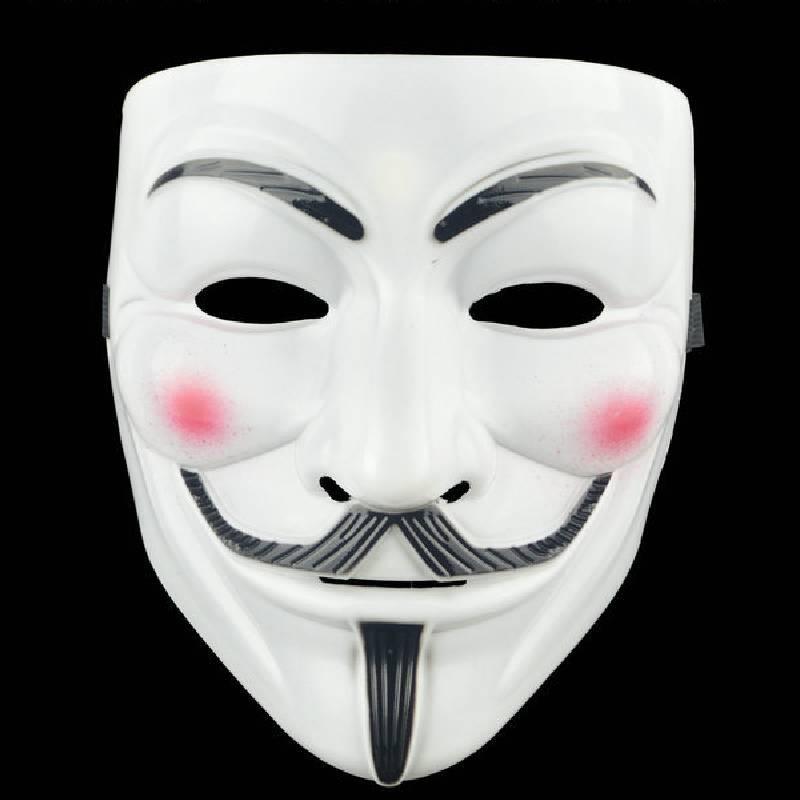 

Маска Косплея V значит Вендетта Хэллоуин Реалистичный ПВХ Реквизит Бородатый Косплей Мужчина белый