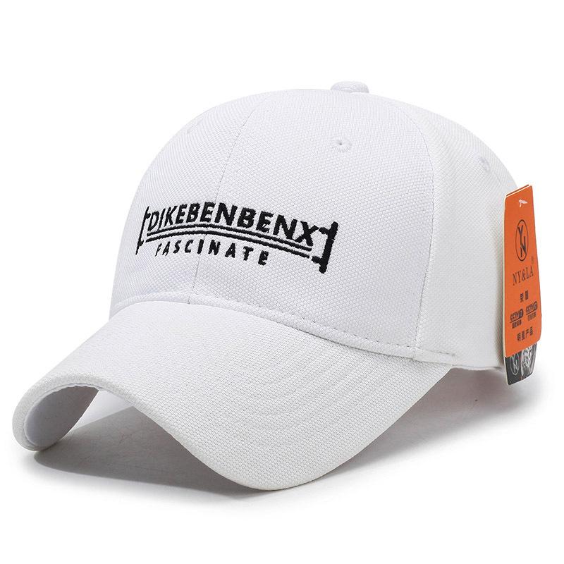 

New Embroidery Ball Baseball Cap Sports Sunscreen Men s and Women s Sun Hats Breathable Versatile Casual Duck Tongue Adjustable білий