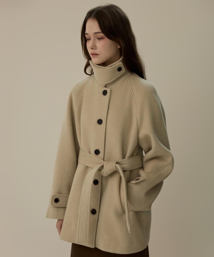 ELLIOTI Shelter Wool Half Coat_2Color