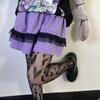 Kostkovaná sukně Harajuku Lolita Streetwear Hiphop A-Line Sexy minisukně Móda Krajková skládaná sukně s vysokým pasem pro dívky Y2K Style Club