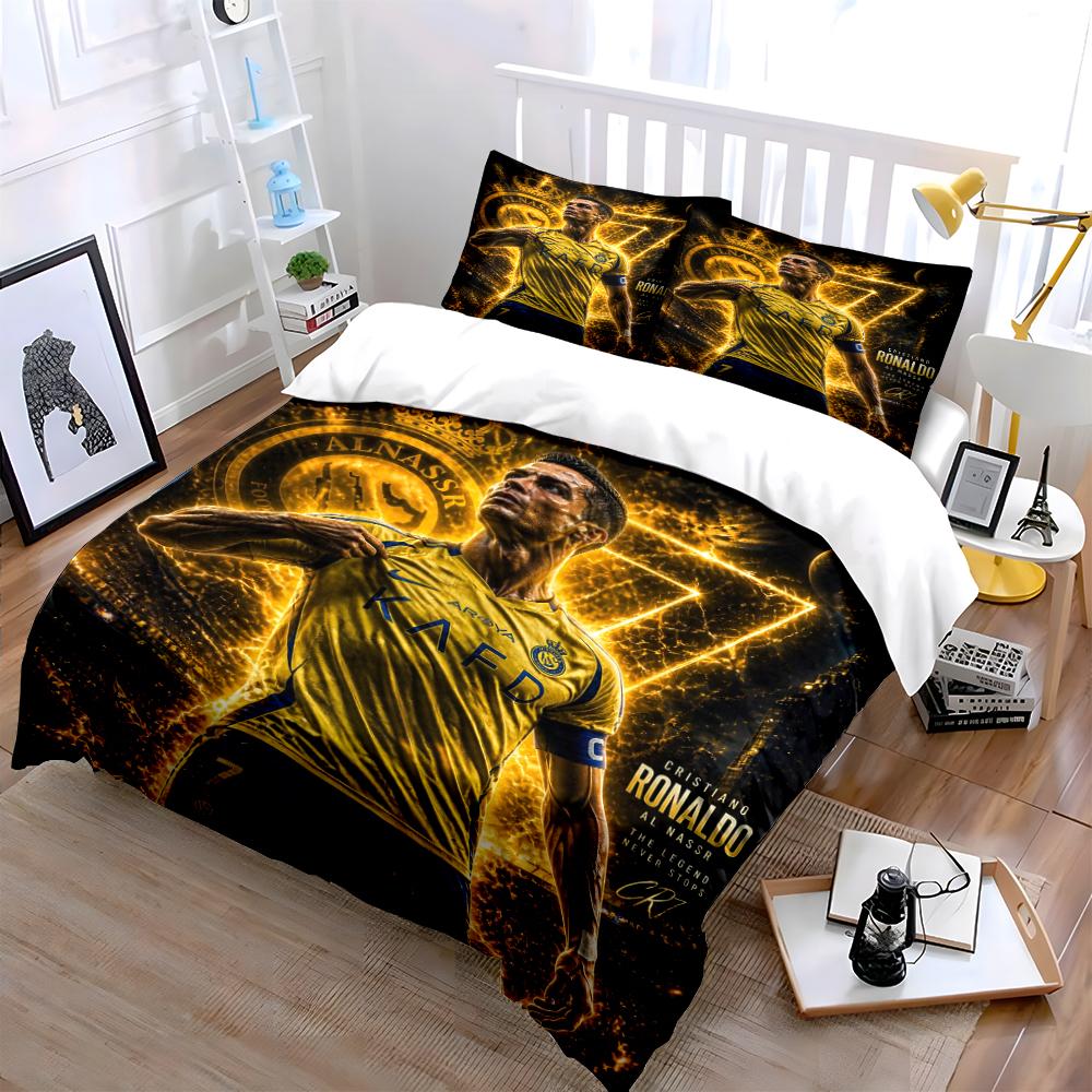 """Set Biancheria da Letto Stella del Calcio""" Set Biancheria da Letto""" (1 copripiumino, 2 federe, piumino non incluso)