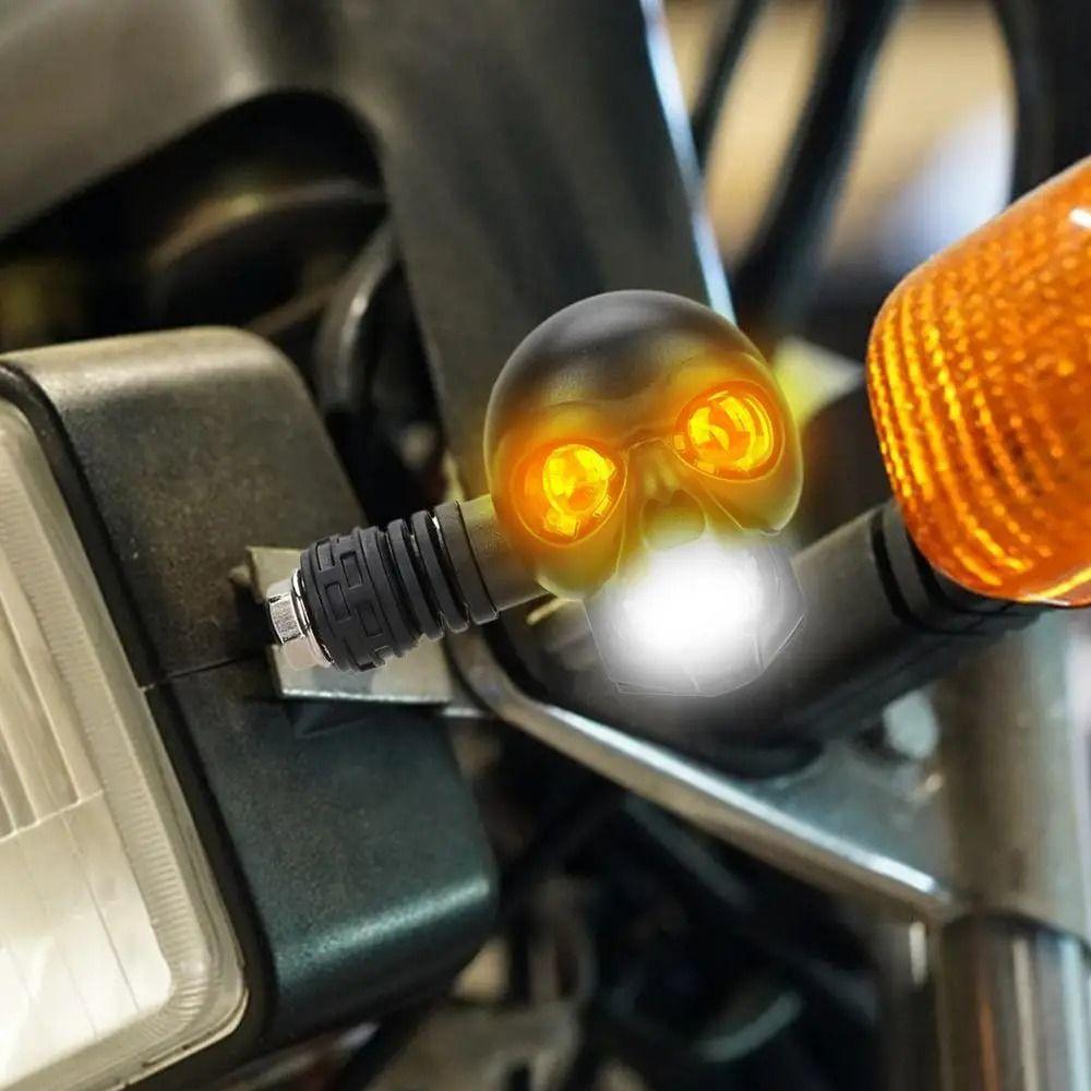 2Pcs Universal Fit Motorcycle Turn Signal Lights DC 12V LED Motorcycle Lights  Replacement Units