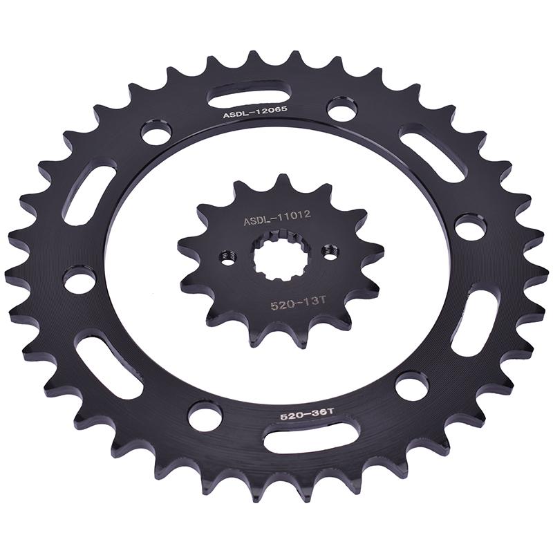 520 13T 36T 520-13T Front Rear Sprocket Gear Staring Wheel For HONDA CB300 CB300F 15-18 CBR300 CBR300R CBR300RA 14-20 CB CBR 300