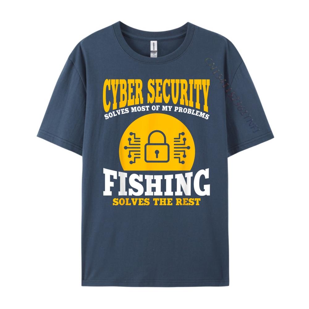 Funny Cyber Security Fisherman Outfit Computer Science Street Wear T Shirt Funny T Shirts Halloween