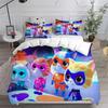 Super Kitties Kittydale Bedding Set Cartoon Cat Bed Supplies Set Children Duvet Cover Bed Comforter Set Bedding Birthday Gifts