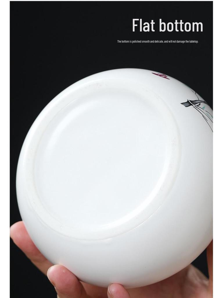 Ceramic Tea Caddy Souvenir: Small Moisture-Proof Jar for Pu-erh & White Tea, Ideal Gift with Logo