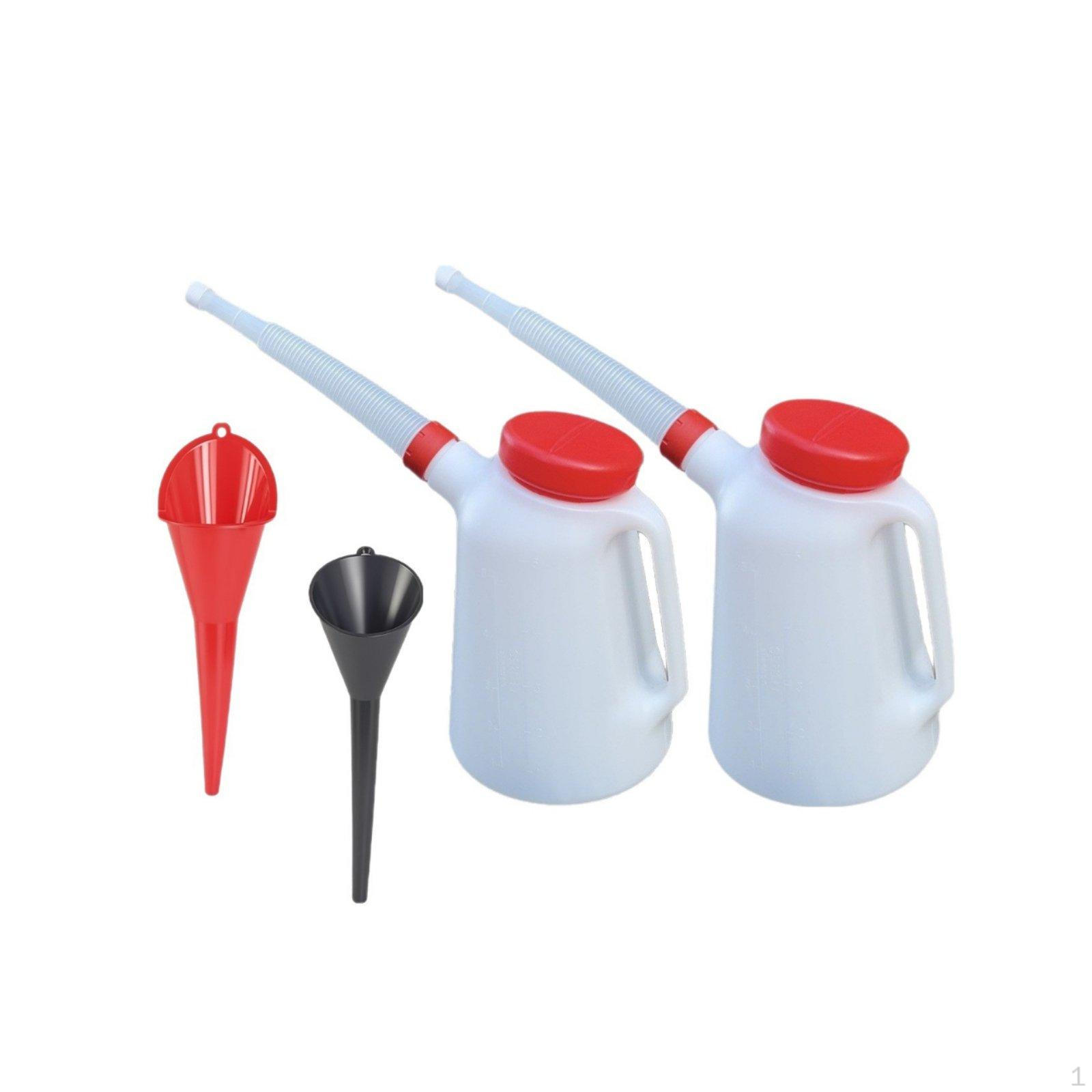Graduated Oil Jug High Temperature Resistant Can Flexible Spout Engine Fluid Dispenser for