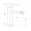 DECCO black bidet tap with Besco spout