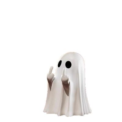 Middle Finger Ghost Statues Funny Ghosts Ghosts Small Horror Ghosts Halloween Home Decorations Coffee Table Decor Figurines