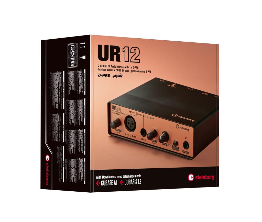 Steinberg Steinberg USB Audio Interface UR12 Black Copper Model UR12B &