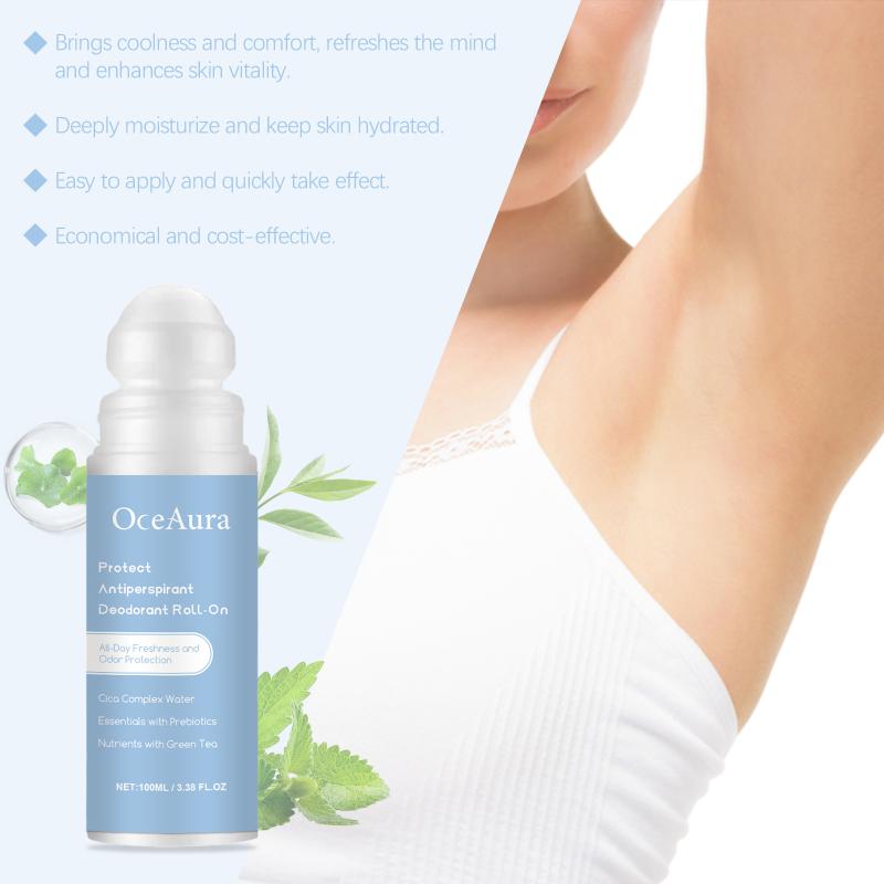 

Oceaura Underarm Body Antiperspirant Roll On Beads Long Lasting Deodorant Fresh Fragrance Skin Care one size
