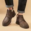Fashion Outdoor Autumn Winter Men’s Ankle Boots Comfort Walk Sneakers Daily Commute Casual Shoes Fashion Genuine Leather Cowhide Boots