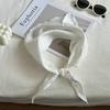 Women's Cotton and Linen Headscarf Hairband Double-sided Triangle Scarf Silk Scarf Baby Scarf Plaid All-match Spring and Autumn