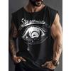 Men's Tank Top Pattern Tribe Round Neck Loose Clothing Daily Sports Sleeveless Printed Fashion Design Menswear