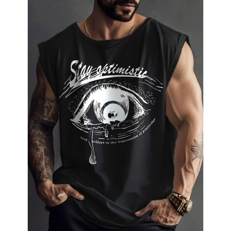 Men's Tank Top Pattern Tribe Round Neck Loose Clothing Daily Sports Sleeveless Printed Fashion Design Menswear