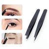 Eyebrow Clip Stainless Steel Beauty Tool Black Flat Mouth Non-slip Oblique Eyebrow Clip Eyebrow Trimmer Tweezers