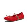 TATA/He She 2026 Spring Shopping Mall Same Shallow Mouth Women's Casual Style Mary Jane Shoes