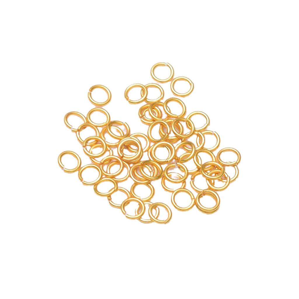 10pcs Ancient Sand Gold Open Ring Through Hole DIY Connection Ring Key Chain Bracelet Necklace Ear Jewelry Pendant