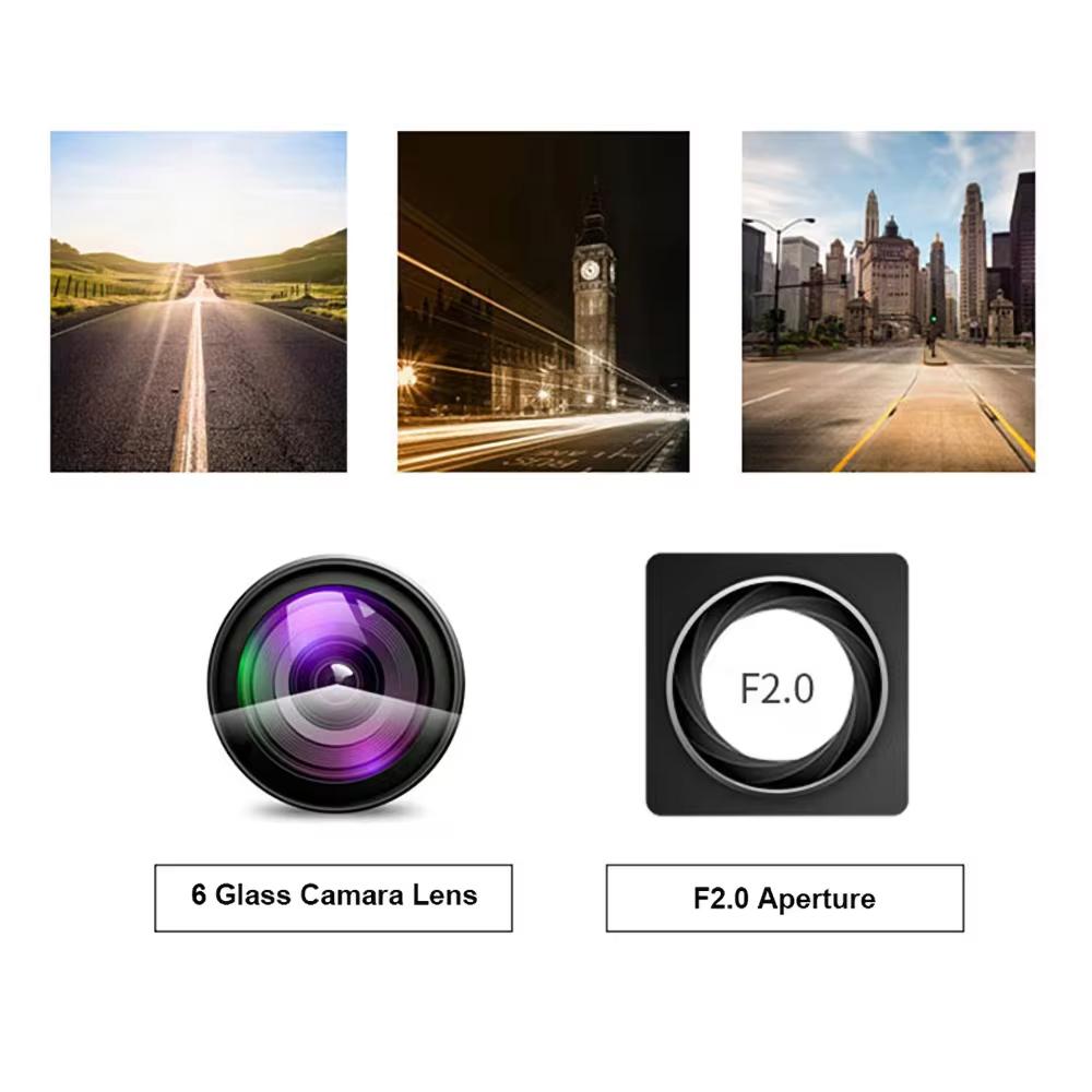 Mini HD 1080P Smart Car Wifi Dvr Dash Camera Inregistrator video cu vedere de noapte Vizualizare la 170 de grade Tabloul de bord G-Sensor 24H Monitor parcare