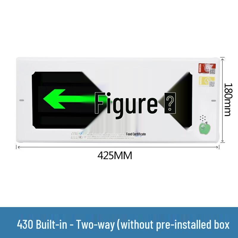 Pailide Embedded LED Emergency Exit Sign Light