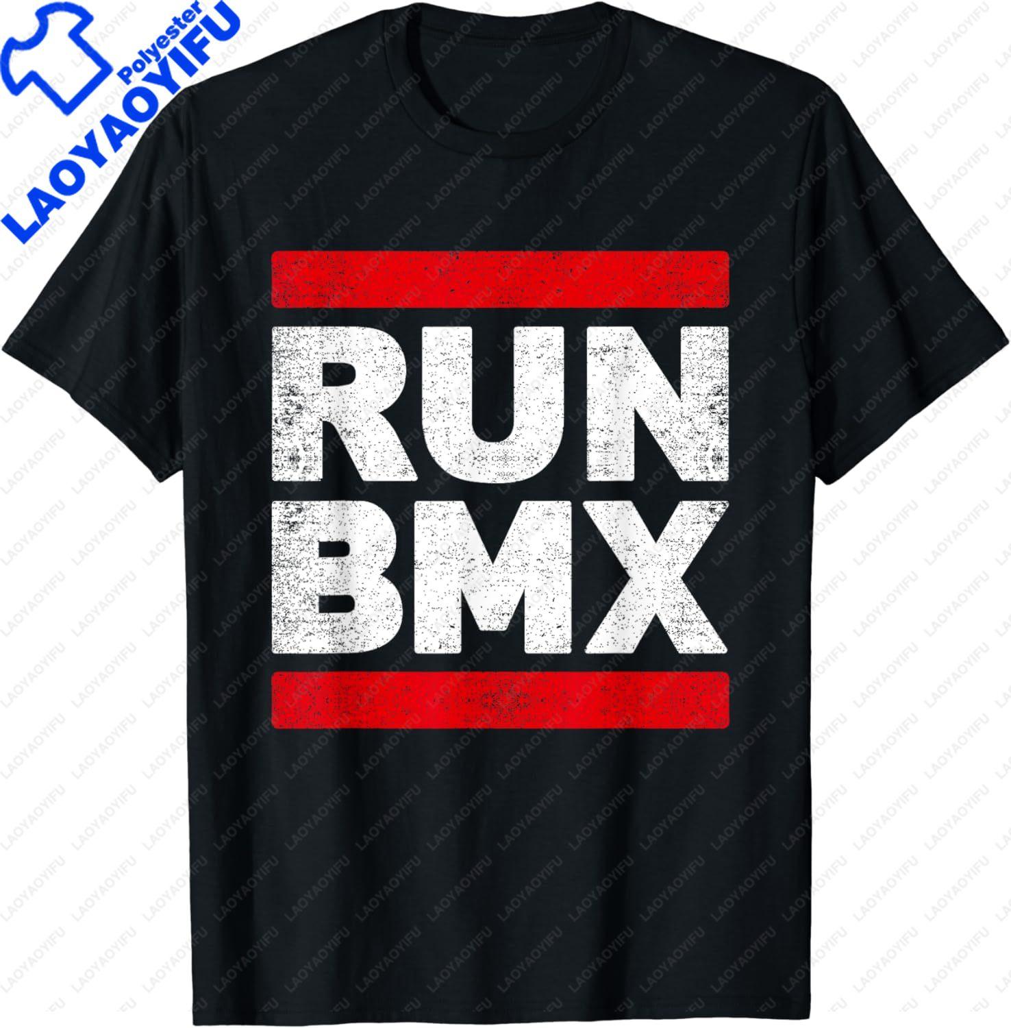 

BMX Vintage Shirt Bike Bicycle Racing Gift Run BMX TShirt Vintage T Shirt Streetwear Mens Clothes Tops Camisas 4XL