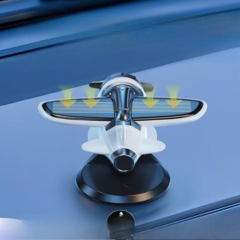 Car Solar Car Ornaments, Rotating Aircraft Creative Car Trinkets, Essential Car Ornaments Ornaments