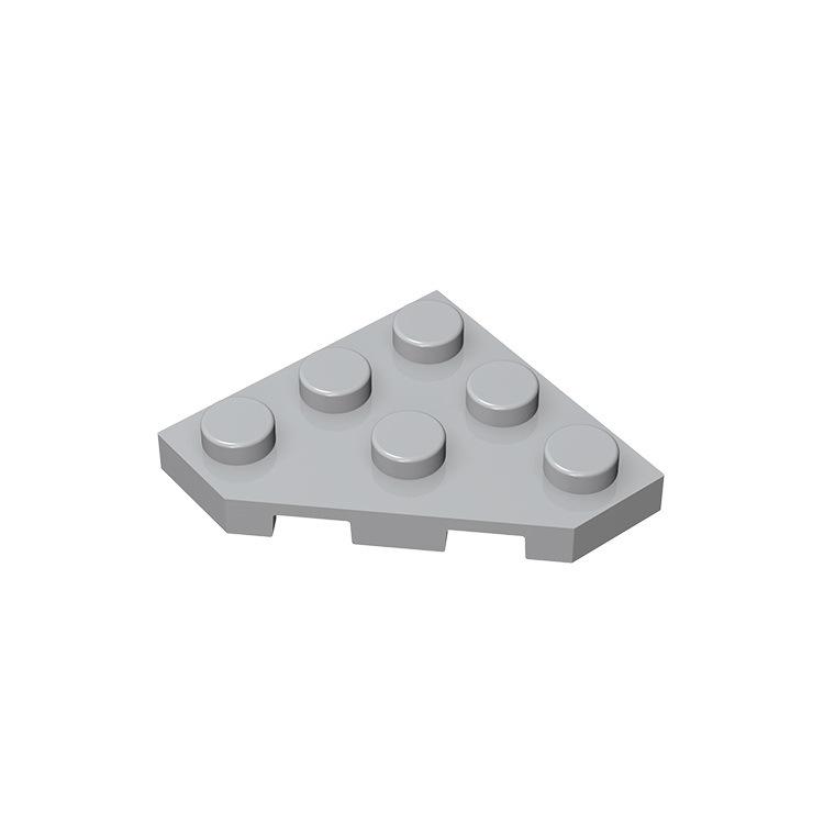 20pcs Compatible MOC Brick Parts 2450 Wedge Plate 3 x 3 Cut Corner Board Building Block Particle Assmble DIY Kid Brain Toy Gift