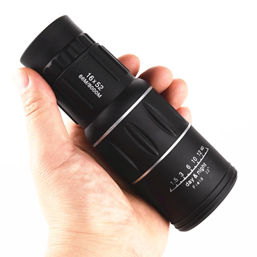 Télescope monoculaire haute puissance 16X52 pour faible luminosité pour photographie mobile, utilisation extérieure portable