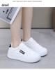 Women's Casual Sneakers Chunky Platform Lightweight Non-slip Lace Up Running Shoes Faux Leather Sports Walking Shoes for Women Comfortable Sneakers