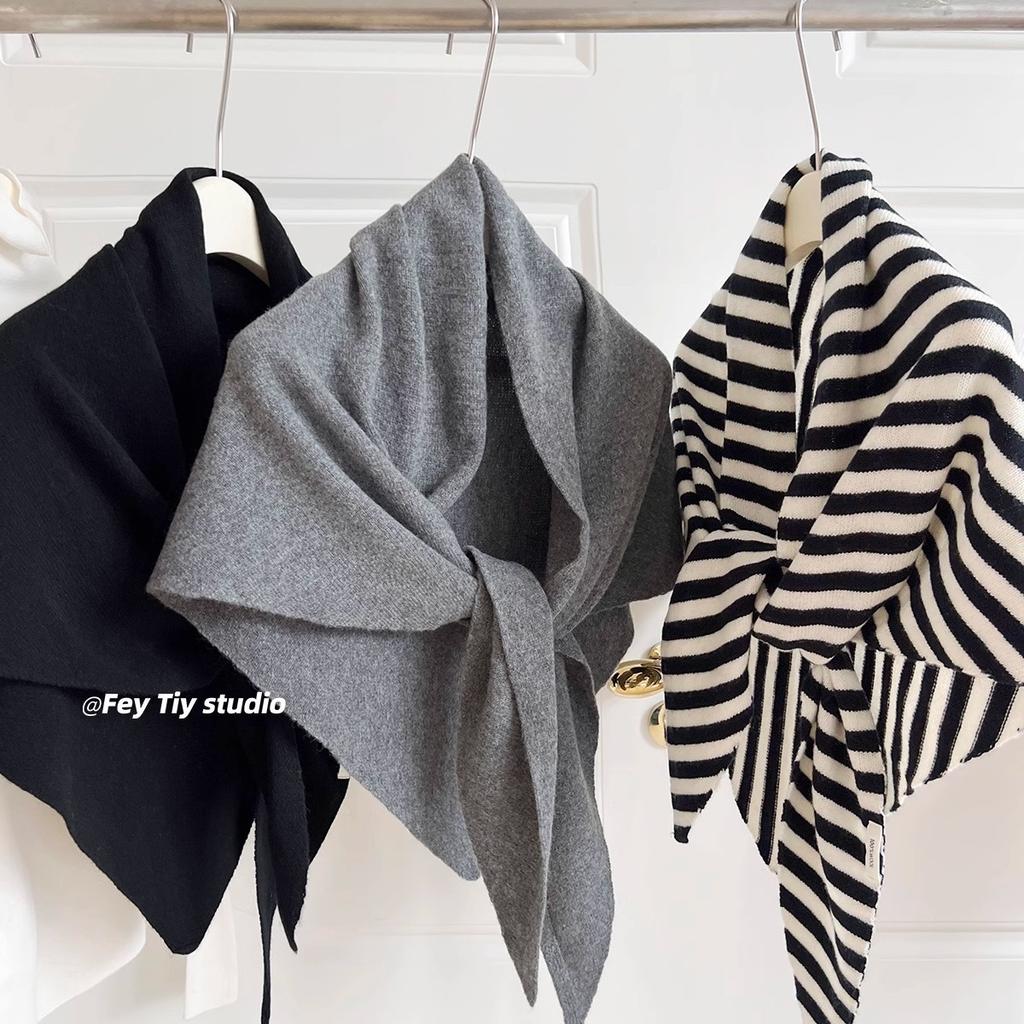 Winter Fashion Thickened Chuhe Wool Triangular Scarf