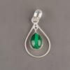 Malachite Gemstone 925 Sterling Silver Jewelry Handmade Women Gift Pendant1.60" PP-3-23