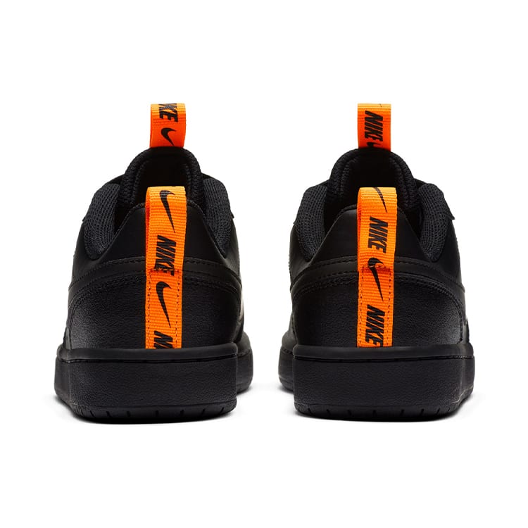 Nike Court Borough Low 2 SE 'Black Orange' GS CT3964-001