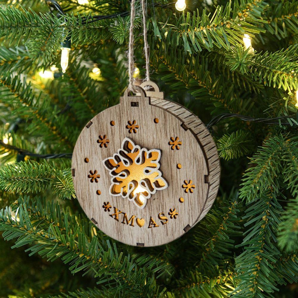 Xmas Ornament Glowing Pendant Hangging Christmas Tree Decorations  Home Decoration